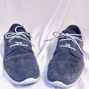 Cole Haan Grey Suede Wingtip Shoes